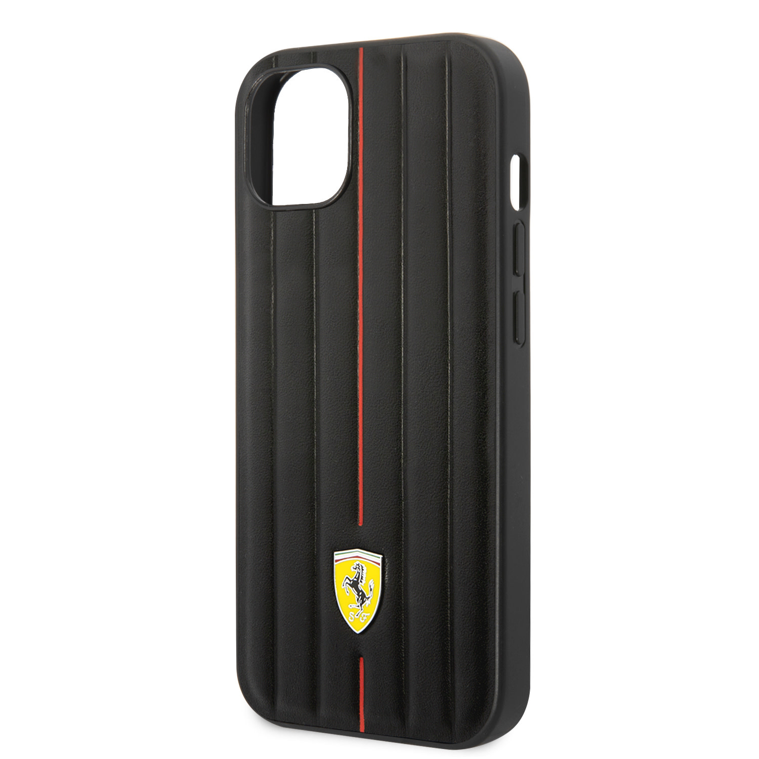 Ferrari Ferrari iPhone 14 & 15 Plus Hardcase Backcover - Hot Stamp - Red Line - Zwart, foto 6 van 6
