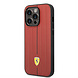 Ferrari Ferrari iPhone 14 Pro Hardcase Hot Stamp - Black Line - Red Ferrari Ferrari iPhone 14 Pro Hardcase Hot Stamp - Black Line - Red