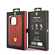 Ferrari Ferrari iPhone 14 Pro Hardcase Hot Stamp - Black Line - Red Ferrari Ferrari iPhone 14 Pro Hardcase Hot Stamp - Black Line - Red