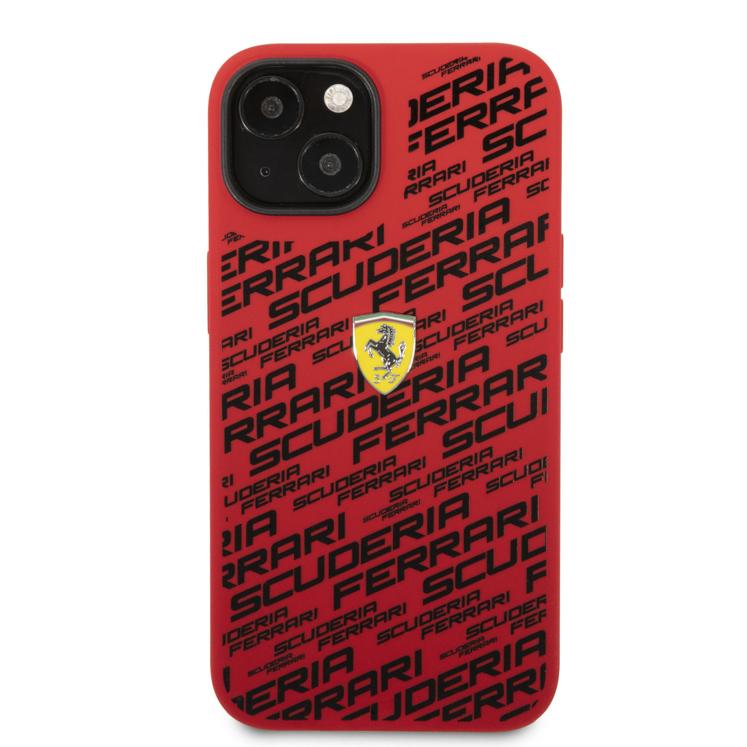 Ferrari Ferrari iPhone 14 Pro Hardcase Backcover - Scuderia All-Over - Rood, foto 2 van 6