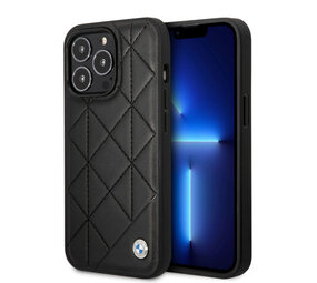 BMW BMW iPhone 14 Pro Hardcase-Rückseite - Quilted - Schwarz BMW BMW iPhone 14 Pro Hardcase-Rückseite - Quilted - Schwarz