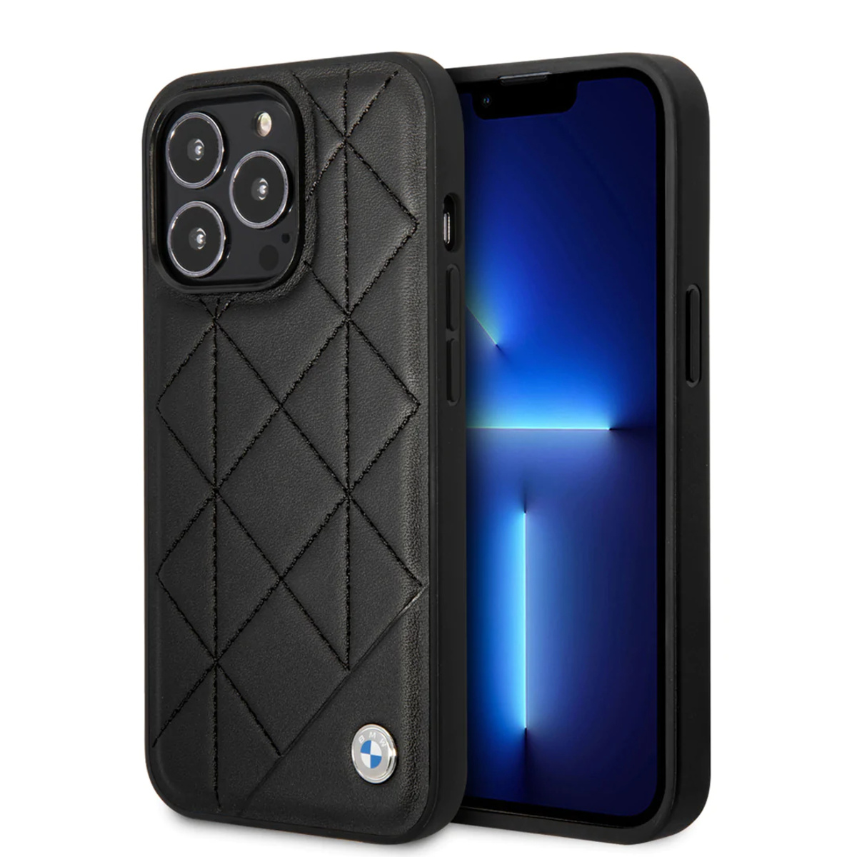 BMW BMW iPhone 14 & 15 Plus Hardcase Backcover - Quilted - Zwart