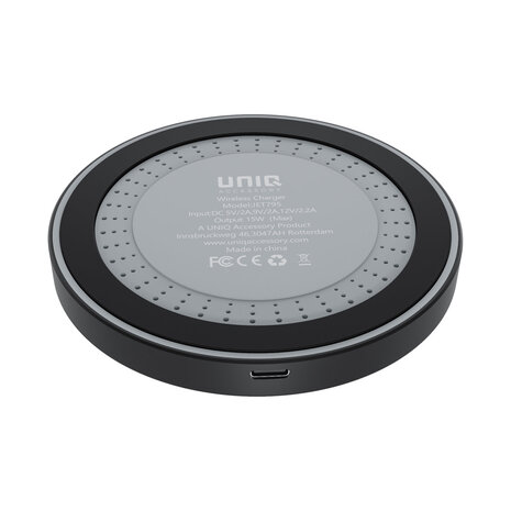 UNIQ Accessory Chargeur sans fil 15W UNIQ Accessory 2A avec USB-C - Noir UNIQ Accessory Chargeur sans fil 15W UNIQ Accessory 2A avec USB-C - Noir