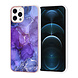 UNIQ Accessory UNIQ Accessory iPhone 12 - 12 Pro TPU Coque - Marble Purple UNIQ Accessory UNIQ Accessory iPhone 12 - 12 Pro TPU Coque - Marble Purple
