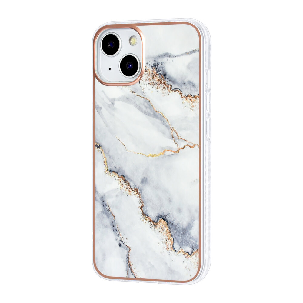 UNIQ Accessory UNIQ Accessory iPhone 13 & 14 TPU Coque - Marble White UNIQ Accessory UNIQ Accessory iPhone 13 & 14 TPU Coque - Marble White
