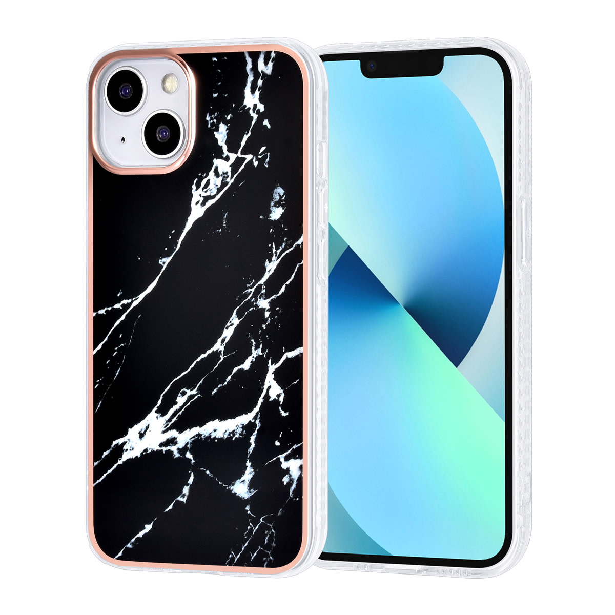 UNIQ Accessory UNIQ Accessory iPhone 13 & 14 TPU Backcover hoesje - Marble Black
