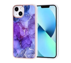 UNIQ Accessory UNIQ Accessory iPhone 13 & 14 Silikonhulle TPU - Marble Purple UNIQ Accessory UNIQ Accessory iPhone 13 & 14 Silikonhulle TPU - Marble Purple