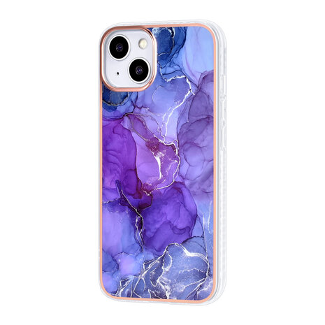UNIQ Accessory UNIQ Accessory iPhone 13 & 14 Silikonhulle TPU - Marble Purple UNIQ Accessory UNIQ Accessory iPhone 13 & 14 Silikonhulle TPU - Marble Purple