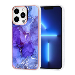 UNIQ Accessory iPhone 13 Pro TPU Backcover hoesje - Marble Purple