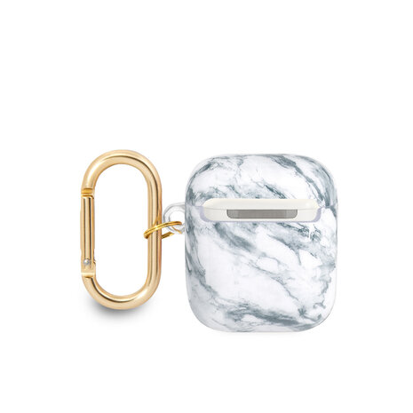 Guess Guess Airpods - Airpods 2 Case - Marble - Blauw Guess Guess Airpods - Airpods 2 Case - Marble - Blauw