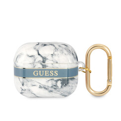 Guess Étui Airpods 3 - Marble - Bleu