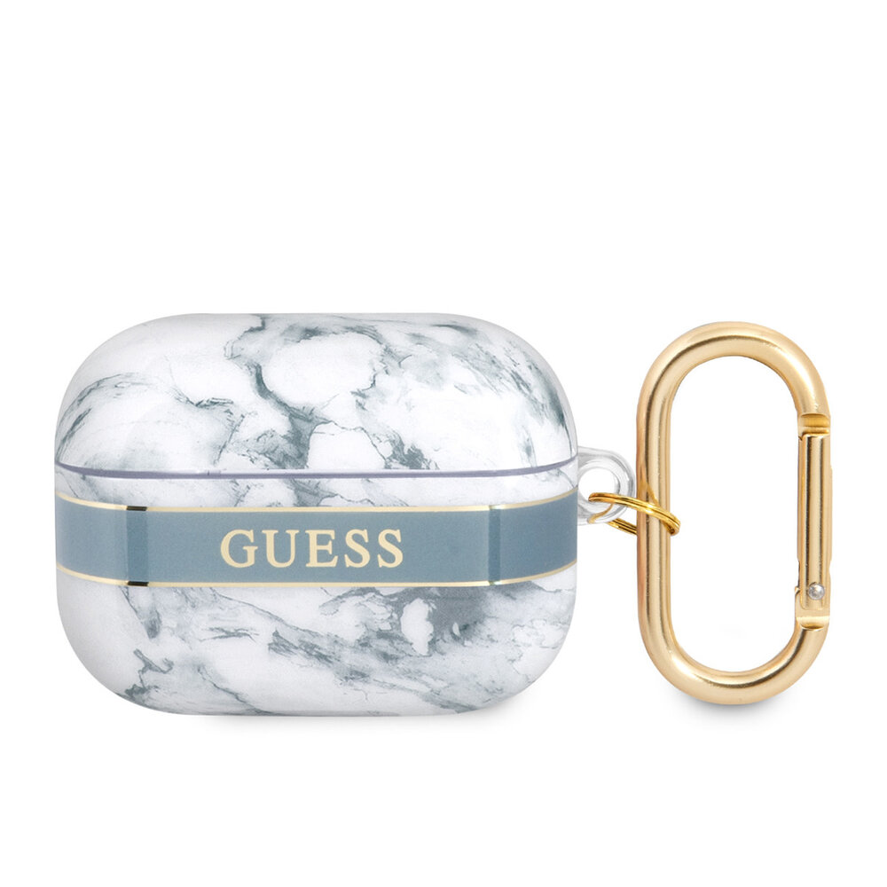 Guess Guess Airpods Pro & Pro 2 Case - Marble - Blue