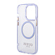 Guess Guess coque arrière rigide pour iPhone 14 Pro - Gold Buttons & Camera - Magsafe Compatible - Translucide - Violet Guess Guess coque arrière rigide pour iPhone 14 Pro - Gold Buttons & Camera - Magsafe Compatible - Translucide - Violet