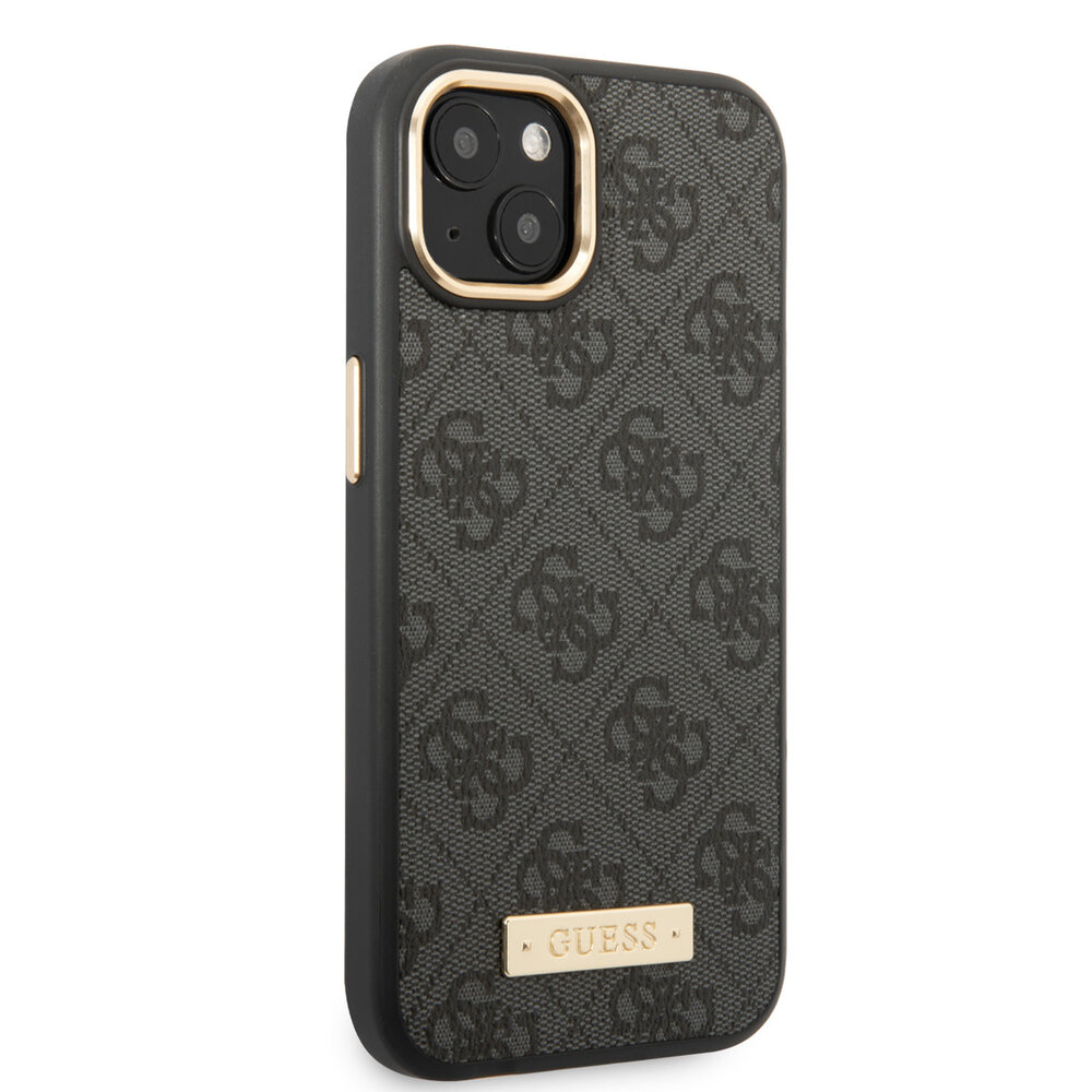 Guess Guess coque arriere rigide pour iPhone 14 & 15 Plus - 4G - Gold Camera & Buttons - Magsafe Compatible - Gris Guess Guess coque arriere rigide pour iPhone 14 & 15 Plus - 4G - Gold Camera & Buttons - Magsafe Compatible - Gris