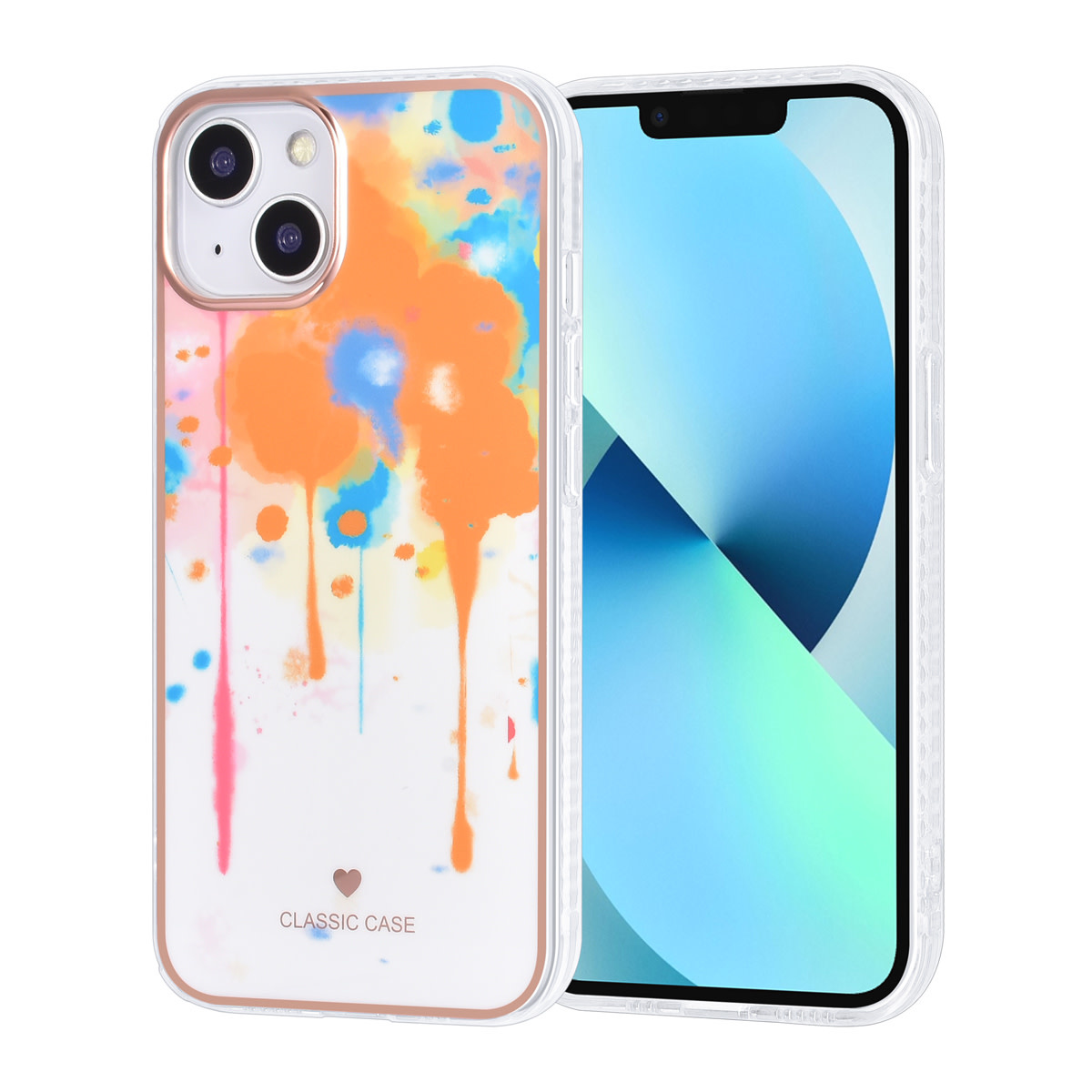 UNIQ Accessory UNIQ Accessory iPhone 13 & 14 TPU Backcover - Graffiti Orange