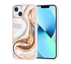 UNIQ Accessory UNIQ Accessory iPhone 13 & 14 TPU Hulle - Marble Brown UNIQ Accessory UNIQ Accessory iPhone 13 & 14 TPU Hulle - Marble Brown