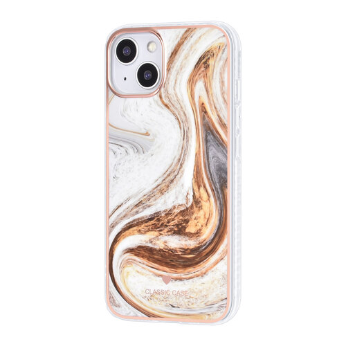 UNIQ Accessory UNIQ Accessory iPhone 13 & 14 TPU Backcover - Marble Brown