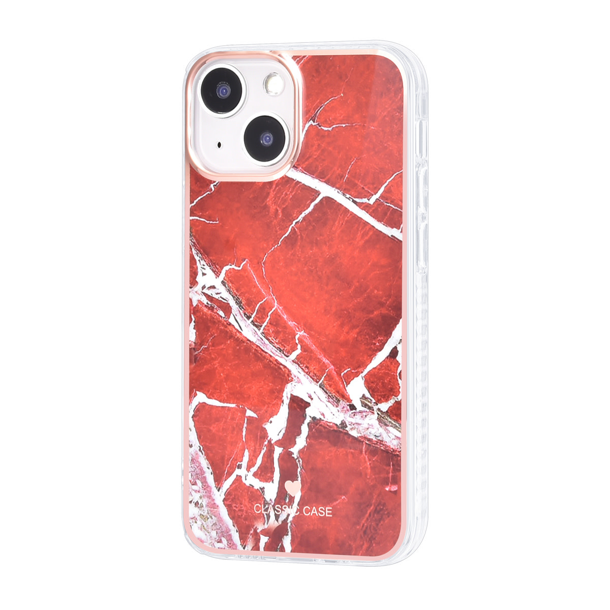 UNIQ Accessory UNIQ Accessory iPhone 13 Mini TPU Backcover - Marble Red, foto 2 van 3