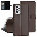 Samsung Galaxy A23 Book Case hoesje - Pasjeshouder voor 3 pasjes - Magneetsluiting - Bruin