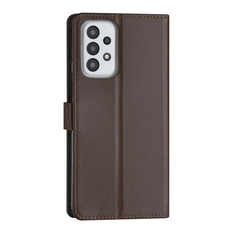 Samsung Galaxy A23 Book-Case hul - Kartenhalter für 3 Karten - Magnetverschluss - Braun Samsung Galaxy A23 Book-Case hul - Kartenhalter für 3 Karten - Magnetverschluss - Braun