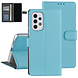Samsung Galaxy A53 5G Case - Card holder for 3 cards - Magnetic closure - Light Blue Samsung Galaxy A53 5G Case - Card holder for 3 cards - Magnetic closure - Light Blue