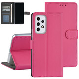 Samsung Galaxy A53 5G Case - Card holder for 3 cards - Magnetic closure - Hot Pink