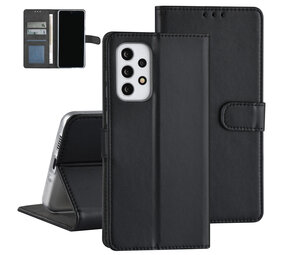 Samsung Galaxy A73 5G Book-Case hul - Kartenhalter für 3 Karten - Magnetverschluss - Schwarz Samsung Galaxy A73 5G Book-Case hul - Kartenhalter für 3 Karten - Magnetverschluss - Schwarz