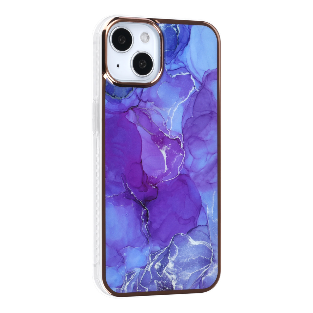 UNIQ Accessory UNIQ Accessory iPhone 14 & 13 TPU Backcover - Marble Purple, foto 2 van 4