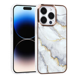 UNIQ Accessory UNIQ Accessory iPhone 14 Pro TPU Backcover - Marble White UNIQ Accessory UNIQ Accessory iPhone 14 Pro TPU Backcover - Marble White