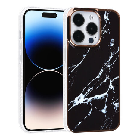 UNIQ Accessory UNIQ Accessory Étui iPhone 14 Pro - Marble Black UNIQ Accessory UNIQ Accessory Étui iPhone 14 Pro - Marble Black