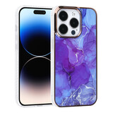 UNIQ Accessory UNIQ Accessory iPhone 14 Pro TPU Backcover - Marble Purple UNIQ Accessory UNIQ Accessory iPhone 14 Pro TPU Backcover - Marble Purple
