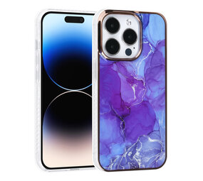 UNIQ Accessory UNIQ Accessory iPhone 14 Pro TPU Backcover - Marble Purple UNIQ Accessory UNIQ Accessory iPhone 14 Pro TPU Backcover - Marble Purple