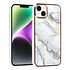 UNIQ Accessory iPhone 14 & 15 Plus TPU Backcover - Marble White UNIQ Accessory iPhone 14 & 15 Plus TPU Backcover - Marble White
