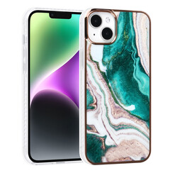UNIQ Accessory iPhone 14 & 15 Plus TPU Backcover - Marble Green
