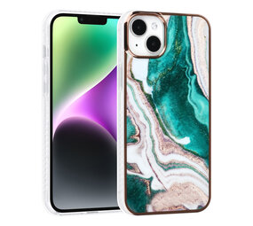 UNIQ Accessory UNIQ Accessory iPhone 14 & 15 Plus TPU Backcover - Marble Green UNIQ Accessory UNIQ Accessory iPhone 14 & 15 Plus TPU Backcover - Marble Green