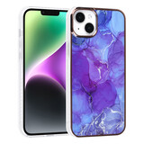 UNIQ Accessory UNIQ Accessory iPhone 14 & 15 Plus TPU Backcover - Marble Purple