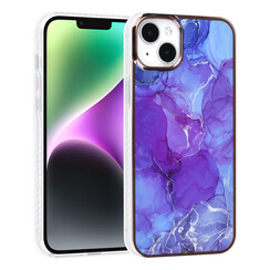 UNIQ Accessory iPhone 14 & 15 Plus TPU Backcover - Marble Purple