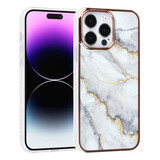UNIQ Accessory UNIQ Accessory Étui iPhone 14 Pro Max - Marble White UNIQ Accessory UNIQ Accessory Étui iPhone 14 Pro Max - Marble White
