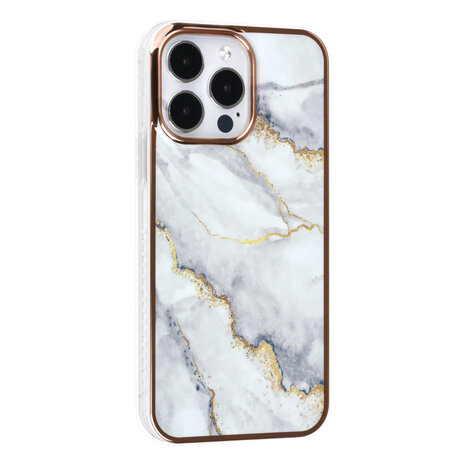 UNIQ Accessory UNIQ Accessory Étui iPhone 14 Pro Max - Marble White UNIQ Accessory UNIQ Accessory Étui iPhone 14 Pro Max - Marble White