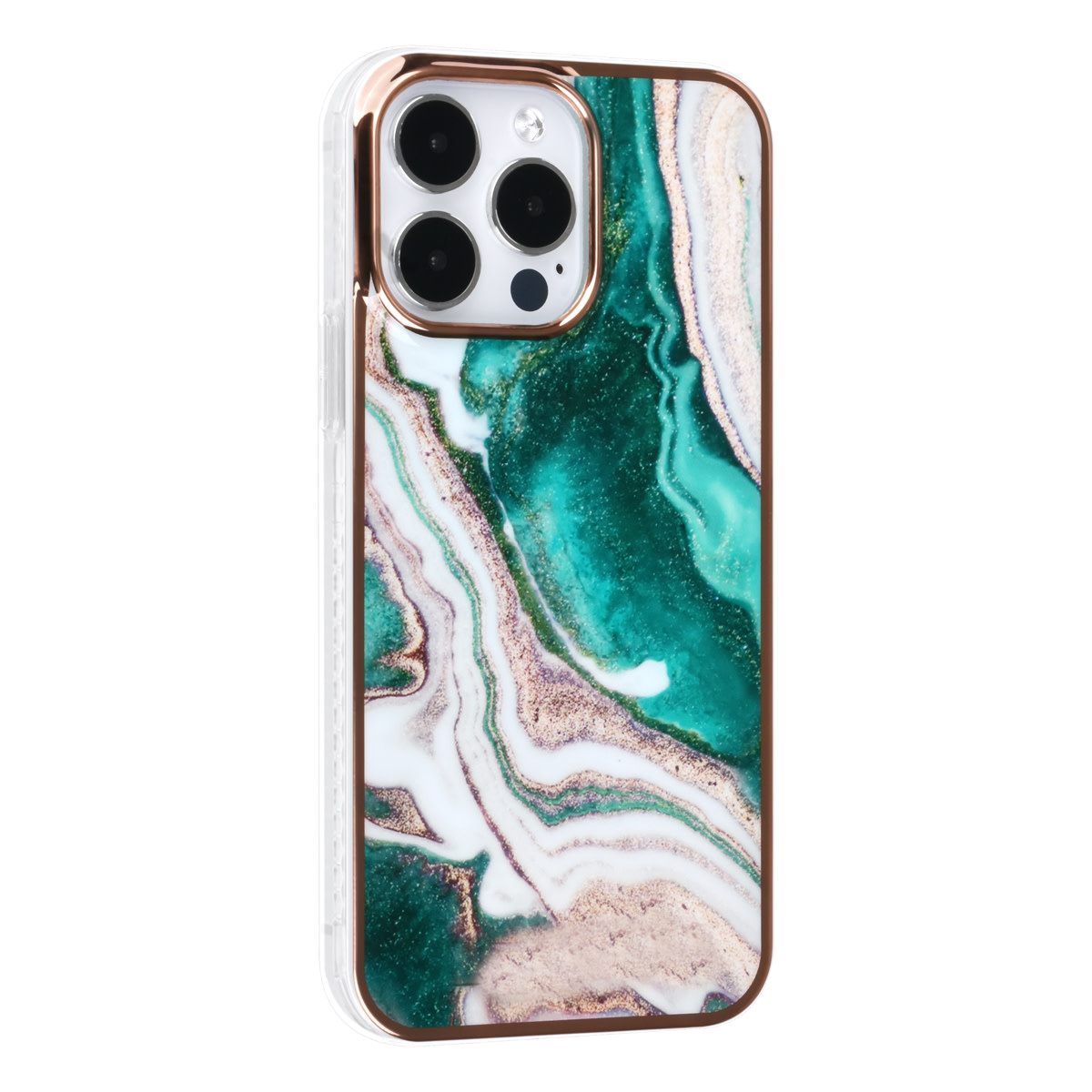 UNIQ Accessory UNIQ Accessory iPhone 14 Pro Max TPU Backcover - Marble Green, foto 2 van 4