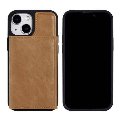 UNIQ Accessory UNIQ Accessory Étui iPhone 13 Mini- avec porte-carte amovible - Brun clair UNIQ Accessory UNIQ Accessory Étui iPhone 13 Mini- avec porte-carte amovible - Brun clair