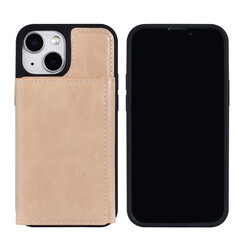 UNIQ Accessory iPhone 13 Mini Backcover hoesje - met afneembare Pasjeshouder - Goud