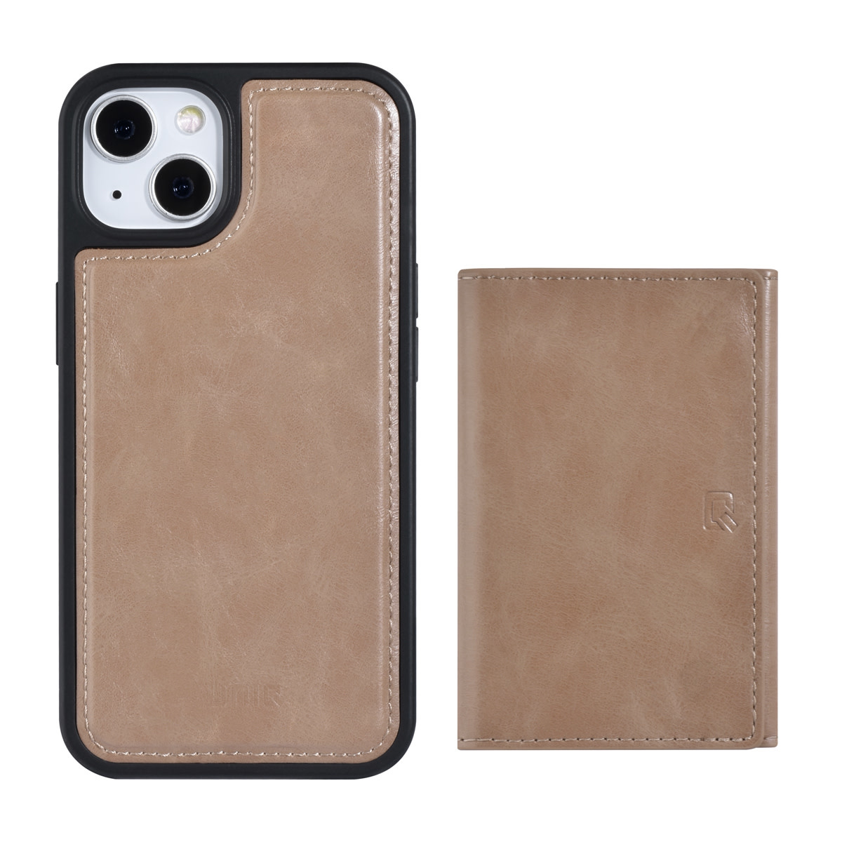 UNIQ Accessory UNIQ Accessory iPhone 13 & 14 Backcover hoesje - met afneembare Pasjeshouder - Rose Gold, foto 3 van 5