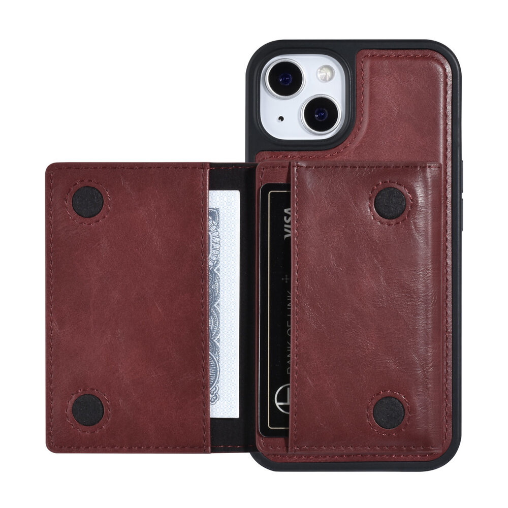 UNIQ Accessory UNIQ Accessory Etui iPhone 13 & 14- avec porte-carte amovible - Rouge UNIQ Accessory UNIQ Accessory Etui iPhone 13 & 14- avec porte-carte amovible - Rouge