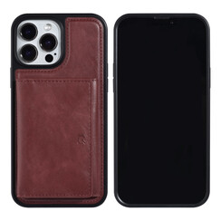 UNIQ Accessory iPhone 13 Pro Max Backcover hoesje - met afneembare Pasjeshouder - Rood