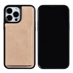 UNIQ Accessory iPhone 13 Pro Max Hardcase-Rückseite - mit abnehmbarem Kartenhalter - Gold