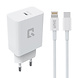 TUNIQ TUNIQ Fast Charger PD 25W - with Lightning to Type-C Cable - White TUNIQ TUNIQ Fast Charger PD 25W - with Lightning to Type-C Cable - White