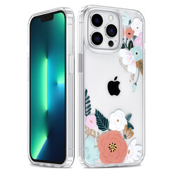 UNIQ Accessory iPhone 13 Pro Case - Transparent - Floral Print 1
