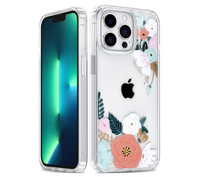 UNIQ Accessory UNIQ Accessory Étui iPhone 13 Pro - Transparent - Floral Print 1 UNIQ Accessory UNIQ Accessory Étui iPhone 13 Pro - Transparent - Floral Print 1