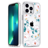 UNIQ Accessory UNIQ Accessory iPhone 13 Pro Backcover hoesje - Transparant - Floral Print 2 UNIQ Accessory UNIQ Accessory iPhone 13 Pro Backcover hoesje - Transparant - Floral Print 2